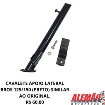 Cavalete apoio lateral bros 125/150 (preto) compatível ao original.