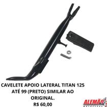 Cavalete apoio lateral titan 125 até 99 (preto) compatível ao original