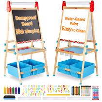 Cavalete artístico infantil FUNLIO Anti-Warping, 3 alturas, ajustável, azul Cavalete artístico infantil FUNLIO Anti-Warping, 3 alturas, ajustável, azul