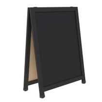 Cavalete de calçada 80x60 Duplo com quadro negro para propaganda oferta de bar e loja