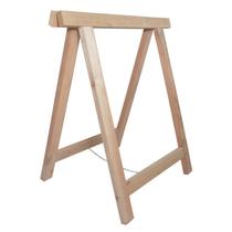 Cavalete de Madeira Maciça Bruto Retangular Bege Cavalete de Madeira Maciça Bruto Retangular Bege