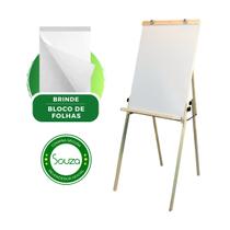 Cavalete Flip Chart Dobravel Quadro Branco Original + 20 Folhas - Souza