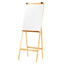 Cavalete Flipchart Branco Compacto Madeira Pinus Luxo 1,80m Souza - 2525