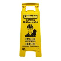 Cavalete Homens Trabalhando Bilíngue CD04