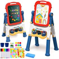 Cavalete Infantil AuntyFey para Crianças de 3 a 8 Anos - com Lousa e Quadro Branco