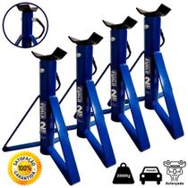 Cavalete Mecânico Automotivo 2 TON Kit 4 Peças EVALD Cavalete Mecânico Automotivo 2 TON Kit 4 Peças EVALD
