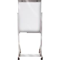 Cavalete para FLIP-CHART Alumínio 100X70CM Branco com Rodízios