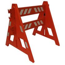 Cavalete Plástico Isolamento Sinalização Áreas Trânsito Desmontável 1 Metro Cavalete Plástico Isolamento Sinalização Áreas Trânsito Desmontável 1 Metro