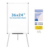 Cavalete Quadro Branco VIZ-PRO 91x61cm Portátil Ajustável
