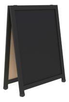 Cavalete Quadro Negro Duplo 80x60 Lousa De Anuncio Oferta Propaganda Restaurante Padaria Loja Bar Placa Calçada Usa Giz