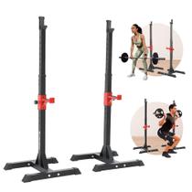 Cavalete Suporte Supino Regulável Barra Torre Rack Musculação Agachamento Biceps