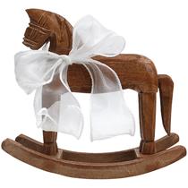 Cavalinho de Balanço de Madeira para Topo de Bolo e Decoração com Fita, Estátua Vintage, Centro de Mesa, Figurinha Decorativa Colecionável Única para Decoração de Mesa, Temporada de Festas, Presente de Inauguração de Casa, B Cavalinho de Balanço de Madeira para Topo de Bolo e Decoração com Fita, Estátua Vintage, Centro de Mesa, Figurinha Decorativa Colecionável Única para Decoração de Mesa, Temporada de Festas, Presente de Inauguração de Casa, B