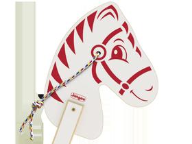 Cavalinho De Madeira Com Corda E Rodinhas Lindo