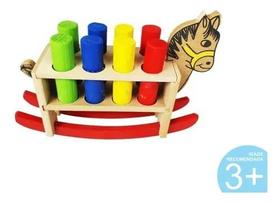 Cavalinho Pedagógico Balanço Montessoriano Com Pinos Color