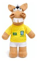 Cavalinho Pelúcia Brasil Camisa 10 Copa Torcedor 2026 55cm Preto Cavalinho Pelúcia Brasil Camisa 10 Copa Torcedor 2026 55cm Preto