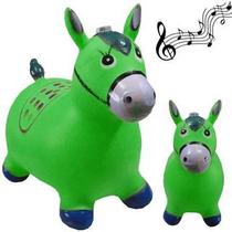 Cavalinho Upa Upa Pula Pula Inflável Musical Brinquedo Infantil
