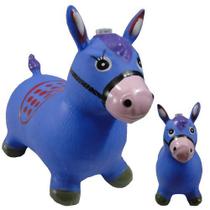 Cavalinho Upa Upa Pula Pula Inflavel Vinil C/ Som Azul