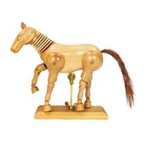 Cavalo Articulado de Madeira com o Tamanho de 18 cm - Cód. SFM072