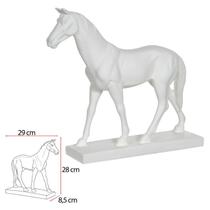 Cavalo Branco em Resina - 28cm