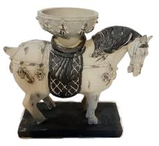 Cavalo Chinês Estatueta Bibelô Amuleto Sorte Abundância - Decorarth