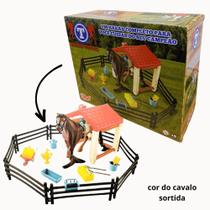 Cavalo De Brinquedo Com Kit Completo Haras - Toyng