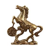 Cavalo De Latão Da Sorte Pisando Moedas, Ornamento De Mesa Feng Shui, Estatueta De Animal Do Cavalo De Latão Da Sorte Pisando Moedas, Ornamento De Mesa Feng Shui, Estatueta De Animal Do
