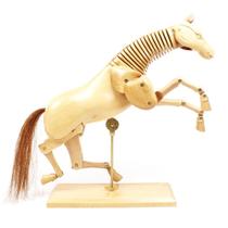 Cavalo De Madeira Articulado 30cm