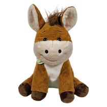 Cavalo De Pelúcia Burrinho Sentado 35cms - Marrom