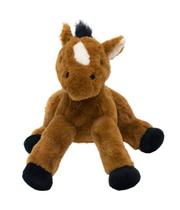 Cavalo De Pelúcia Marrom Deitado 34Cm - Fofy Toys