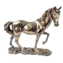 Cavalo Decorativo Bronze 27X29X7Cm Escultura Pet Decor