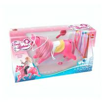 Cavalo Fashion Rosa Crinas Coloridas Com Acessórios 2458 - Líder