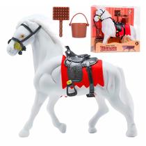 Cavalo Livery Stable Boneco Realista Infantil Com Sela Rédea Manta E Balde Inclusos Cavalo Livery Stable Boneco Realista Infantil Com Sela Rédea Manta E Balde Inclusos