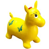 Cavalo Upa Upa Vinil para Crianças e Bebês de Montar Amarelo