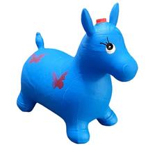 Cavalo Upa Upa Vinil para Crianças e Bebês de Montar Azul