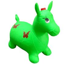 Cavalo Upa Upa Vinil para Crianças e Bebês de Montar Verde