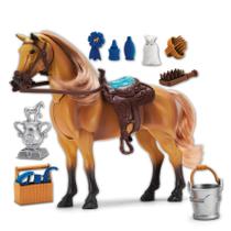 Cavalos de Brinquedo Sunny Days Entertainment - Blue Ribbon Champions Deluxe Quarter Horse com Articulação, Som e Acessórios (101844)