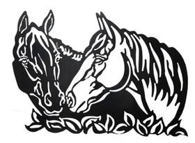 Cavalos Preto E Branco Em Ferro Rústico Artesanal Parede Cavalos Preto E Branco Em Ferro Rústico Artesanal Parede