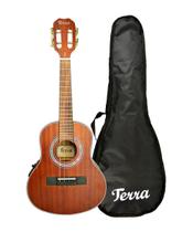 Cavaquinho Terra Elétrico Fosco Com Capa TCV02 MH Cavaco Cavaquinho Terra Elétrico Fosco Com Capa TCV02 MH Cavaco