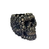 Caveira de resina de vaso de flores com design de cabeça agrupada Gothic Pla Caveira de resina de vaso de flores com design de cabeça agrupada Gothic Pla