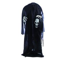 Caveira decor s/cabeca negan 135cm luz/som/movimento hallowe