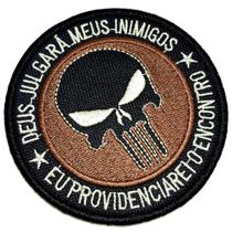 Caveira Deus Julgará Patch Bordado Fecho Contato Para Camisa Caveira Deus Julgará Patch Bordado Fecho Contato Para Camisa