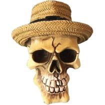 Caveira Resina Panama Hat Bege 40187-Urban Brasil