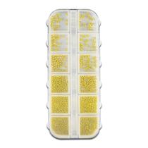 Caviar Diversos Tamanhos Confecção Decoração Unhas, Dourado