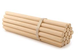 Cavilha Palito de Madeira Pinus 12mm X 1m Kit com 10 Bastões para Marcenaria e Artesanato