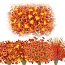 Caxchiling de flores artificiais de outono resistentes a UV, 24 unidades