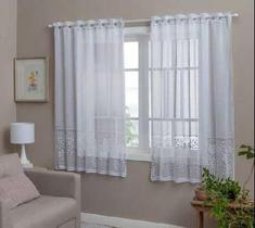 CC - Cortina de Renda p/ Cozinha S/ Bandô - 150x250 cm