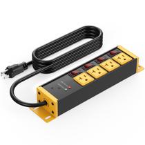 CCCEI Power Strip 20A, cabo de extensão de 25 pés, 4 tomadas CCCEI Power Strip 20A, cabo de extensão de 25 pés, 4 tomadas