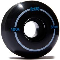 CCS Rodas de skate 56 mm 100A com piso preto, conjunto de 4 CCS Rodas de skate 56 mm 100A com piso preto, conjunto de 4