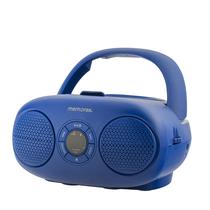 CD Bluetooth portátil Boombox Memorex Top Loading Blue