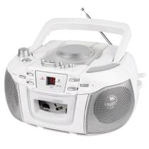CD Boombox HANNLOMAX HX-338CD Rádio AM/FM Gravador de Fita Cassete